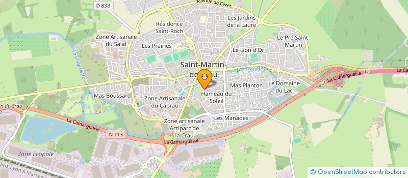 localisation de l'entreprise ASSOCIATION DES COMMERCANTS ET ARTISANS SAINT MARTINOIS à SAINT-MARTIN-DE-CRAU