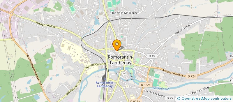localisation de l'entreprise ASSOCIATION DES COMMERCANTS ET DES PRODUCTEURS DU MARCHE ET DE LA HALLE DE ROMORANTIN à ROMORANTIN-LANTHENAY