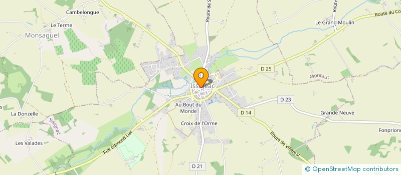 localisation de l'entreprise ASSOCIATION DES COMMERCANTS ET TALENTS D'ISSIGEAC EN FETES  ISSIGEAC