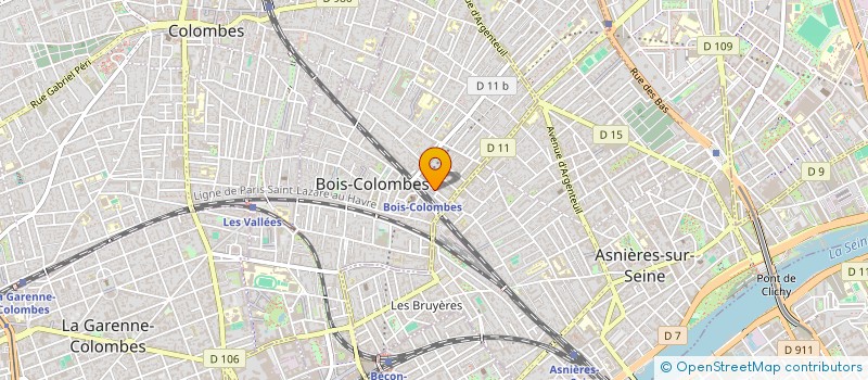 localisation de l'entreprise ASSOCIATION DES COMMERCANTS NON-SEDENTAIRES DE LA VILLE DE BOIS-COLOMBES  BOIS-COLOMBES