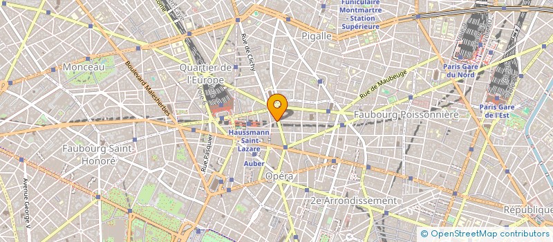 localisation de l'entreprise ASSOCIATION DES COMMERCANTS RUE DE LA VICTOIRE  PARIS