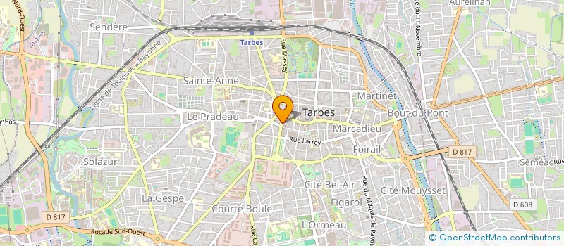 localisation de l'entreprise ASSOCIATION DES COMMERCANTS TARBAIS à TARBES