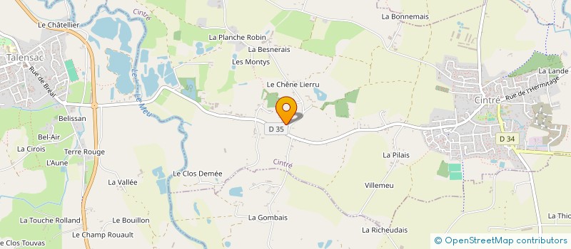 localisation de l'entreprise ASSOCIATION DES COMMISSAIRES ENQUETEURS DU DEPARTEMENT DE L'LLE ET VILAINE  CINTRE