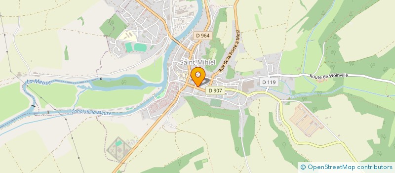 localisation de l'entreprise ASSOCIATION DES COMMUNAUTES DE COMMUNES DE MEUSE à SAINT-MIHIEL