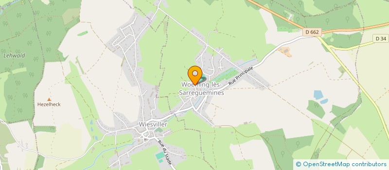 localisation de l'entreprise ASSOCIATION DES COMMUNES FORESTIERES DE MOSELLE  WLFLING-LES-SARREGUEMINES