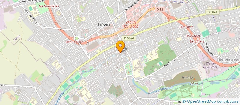 localisation de l'entreprise ASSOCIATION DES COMMUNES MINIERES DE FRANCE à LIEVIN