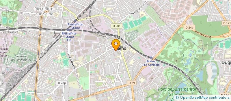 localisation de l'entreprise ASSOCIATION DES COMORIENS UNIS DE STAINS (A.C.U.S)  STAINS