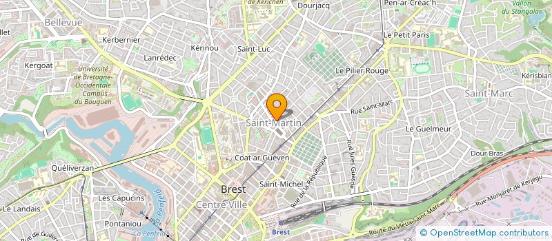 localisation de l'entreprise ASSOCIATION DES CONJOINTS SURVIVANTS ET PARENTS D'ORPHELINS DU FINISTERE à BREST