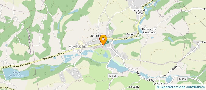 localisation de l'entreprise ASSOCIATION DES CONSCRITS DE MEYRIEU LES ETANGS  MEYRIEU-LES-ETANGS