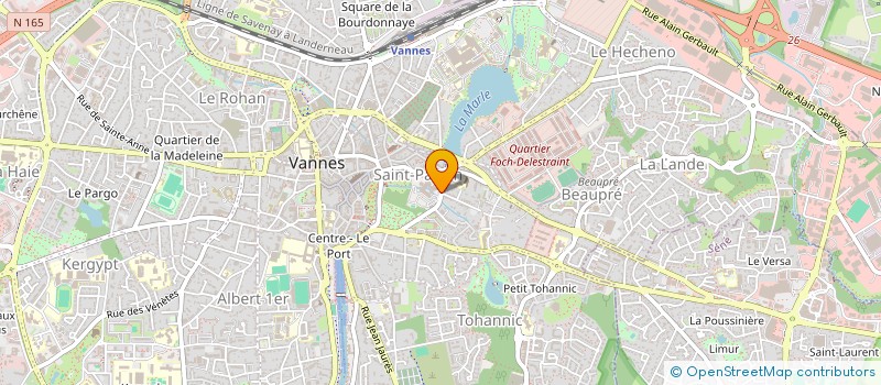 localisation de l'entreprise ASSOCIATION DES CONSEILLERS DEPARTEMENTAUX DE GAUCHE ET ECOLOGISTE DU CONSEIL DEPARTEMENTAL DU MORBIHAN à VANNES