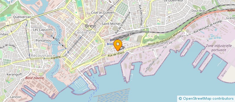 localisation de l'entreprise ASSOCIATION DES CONSEILLERS DU CONSEIL DES PRUD'HOMMES DE BREST à BREST