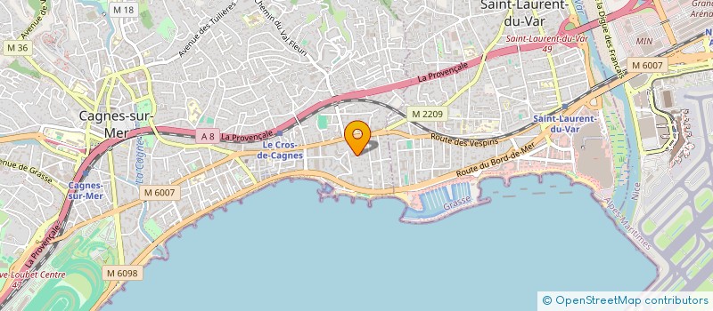 localisation de l'entreprise ASSOCIATION DES CONSEILLERS TECHNIQUES INFIRMIERS DE L EDUCATION NATIONALE à CAGNES SUR MER