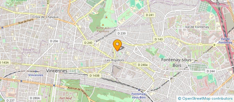localisation de l'entreprise ASSOCIATION DES CONSOM'ACTEURS DE LA BIOCOOP DE FONTENAY SOUS BOIS à FONTENAY-SOUS-BOIS