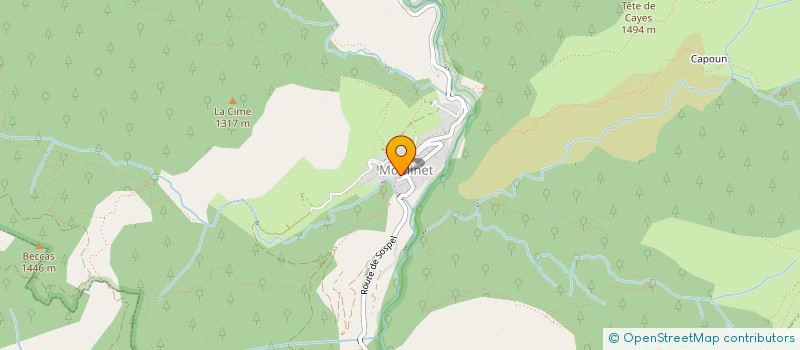 localisation de l'entreprise ASSOCIATION DES COPROPRIETAIRES 8 RUE CARNOT 06380 MOULINET  MOULINET