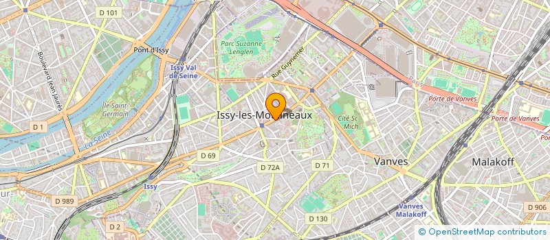 localisation de l'entreprise ASSOCIATION DES COPROPRIETAIRES D'ISSY EN SEINE à ISSY-LES-MOULINEAUX