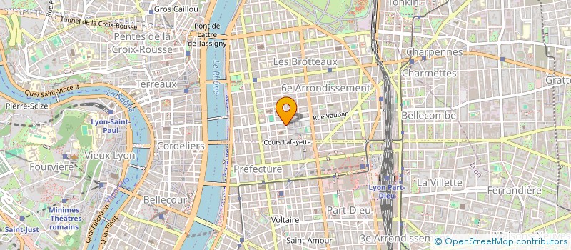 localisation de l'entreprise ASSOCIATION DES COPROPRIETAIRES DE L'ENSEMBLE IMMOBILIER LES EUMENIDES à LYON