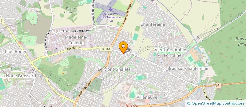 localisation de l'entreprise ASSOCIATION DES COPROPRIETAIRES DE VILLAGES NATURE PARIS  CHELLES