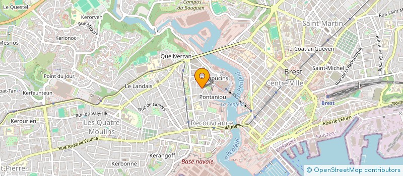 localisation de l'entreprise ASSOCIATION DES COPROPRIETAIRES DU 10 RUE DE LA SOURCE à BREST