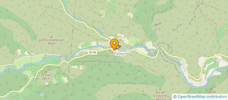 localisation de l'entreprise ASSOCIATION DES CORBIERES SAUVAGES  PADERN