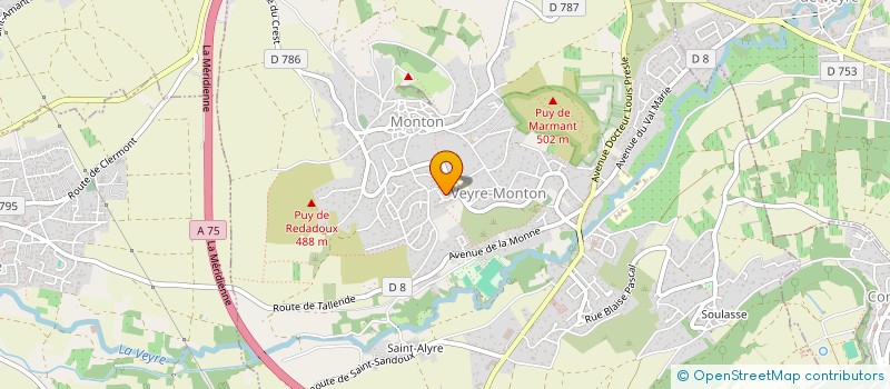 localisation de l'entreprise ASSOCIATION DES CORDES A MON ARC  VEYRE-MONTON