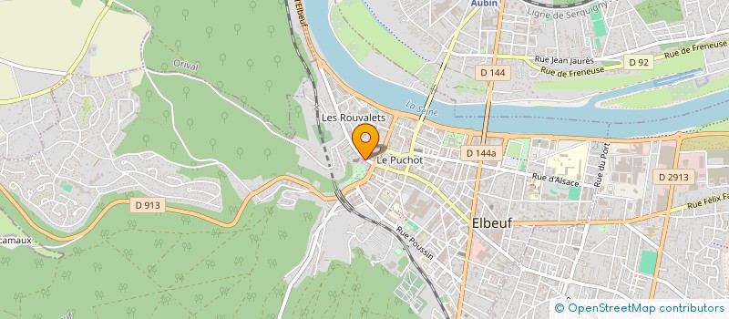 localisation de l'entreprise ASSOCIATION DES CORRESPONDANTS DE NUIT  ELBEUF