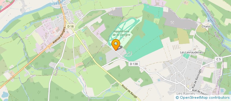 localisation de l'entreprise ASSOCIATION DES COURSES HIPPIQUES DE DURTAL-LES RAIRIES à LES RAIRIES