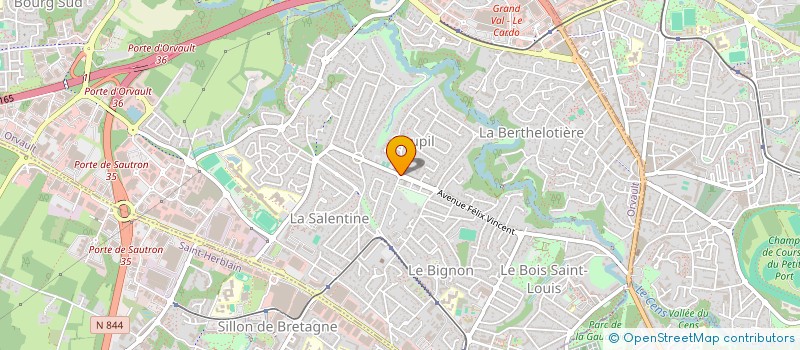 localisation de l'entreprise ASSOCIATION DES COURSES SUR ROUTE ORVALTAISES à ORVAULT