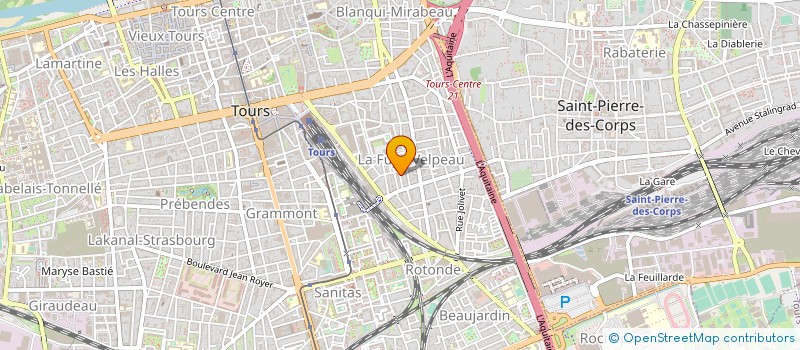 localisation de l'entreprise ASSOCIATION DES CROCHES ET DES LUNES  TOURS