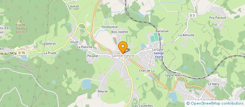 localisation de l'entreprise ASSOCIATION DES CROQUEURS DE POMMES CREUSOIS à SAINTE-FEYRE