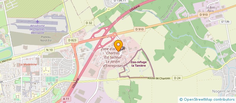 localisation de l'entreprise ASSOCIATION DES CUISINIERS ET RESTAURATEURS DE METIER D'EURE ET LOIR à CHARTRES