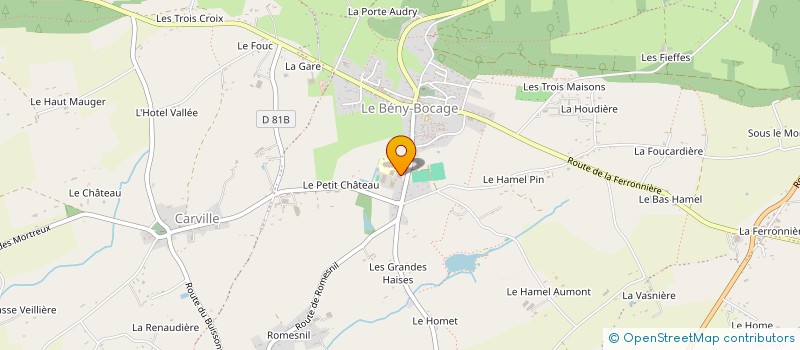 localisation de l'entreprise ASSOCIATION DES CULOTTES COURTES  SOULEUVRE EN BOCAGE