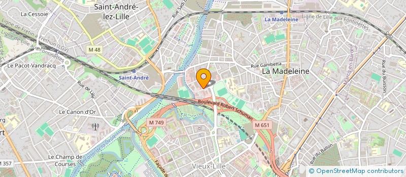 localisation de l'entreprise ASSOCIATION DES CURATEURS DE LILLE à LA MADELEINE