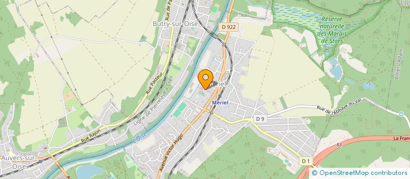 localisation de l'entreprise ASSOCIATION DES DE L'ABBAYE NOTRE DAME DU VAL  MERIEL