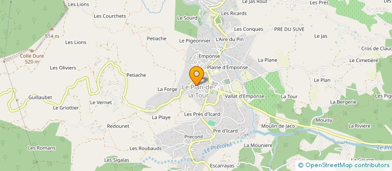 localisation de l'entreprise ASSOCIATION DES DELEGUES DEPARTEMENTAUX DE L EDUCATION NATIONALE CIRCONSCRIPTION DE SAINTE MAXIME  LE PLAN-DE-LA-TOUR