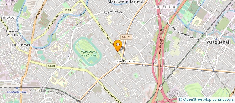 localisation de l'entreprise ASSOCIATION DES DELEGUES DEPARTEMENTAUX DE L EDUCATION NATIONALE DE MARCQ EN BAROEUL à MARCQ-EN-BARŒUL