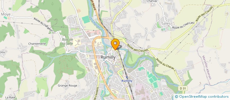 localisation de l'entreprise ASSOCIATION DES DELEGUES DES ECOLES DE RUMILLY  RUMILLY