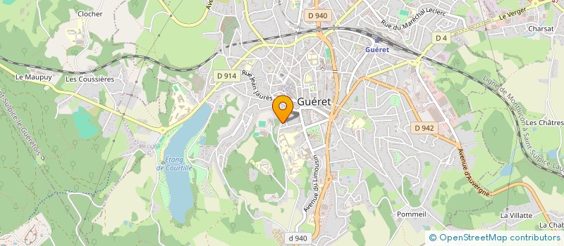 localisation de l'entreprise ASSOCIATION DES DEPORTES, INTERNES ET FAMILLES DE DISPARUS DE LA CREUSE (ADIF) à GUERET