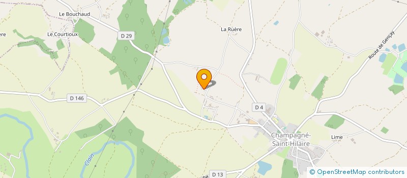 localisation de l'entreprise ASSOCIATION DES DEUX TILLEULS  CHAMPAGNE-SAINT-HILAIRE