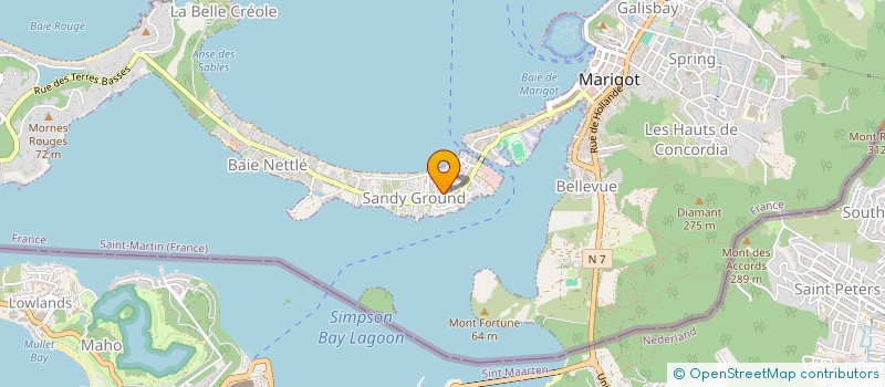 localisation de l'entreprise ASSOCIATION DES DIALYSES DES ILES DU NORD  SAINT MARTIN