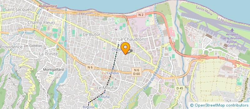 localisation de l'entreprise ASSOCIATION DES DIALYSES ET GREFFES DE L'OCEAN INDIEN à SAINT-DENIS