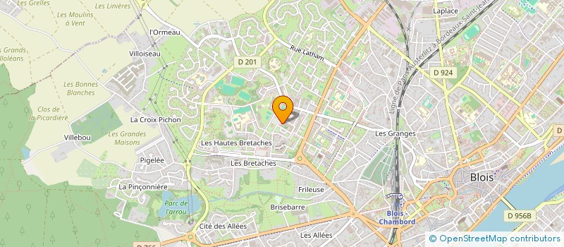 localisation de l'entreprise ASSOCIATION DES DIASPORAS GUINEENNES DE LA REGION CENTRE - A.D.G.R.C  BLOIS