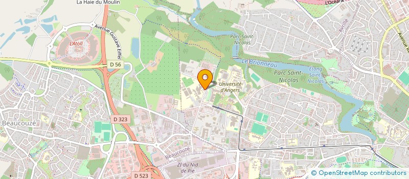 localisation de l'entreprise ASSOCIATION DES DIPLOMES D'AGROCAMPUS OUEST ANGERS à ANGERS