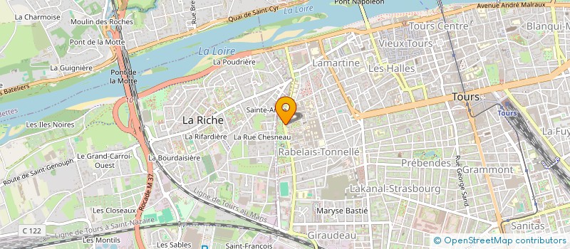localisation de l'entreprise ASSOCIATION DES DIPLOMES ET ETUDIANTS EN GESTION ET ECONOMIE (DES STRUCTURES SANITAIRES ET SOCIALES) à TOURS