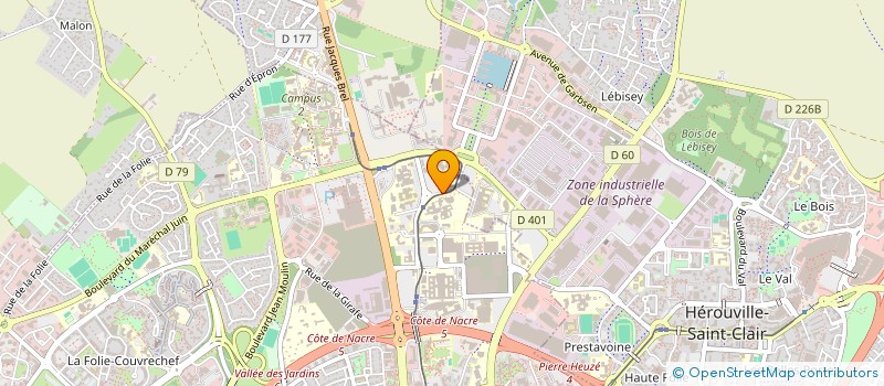 localisation de l'entreprise ASSOCIATION DES DIRECTEURS D'IUP ET DE MASTERS EN BANQUE FINANCE ASSURANCE à CAEN