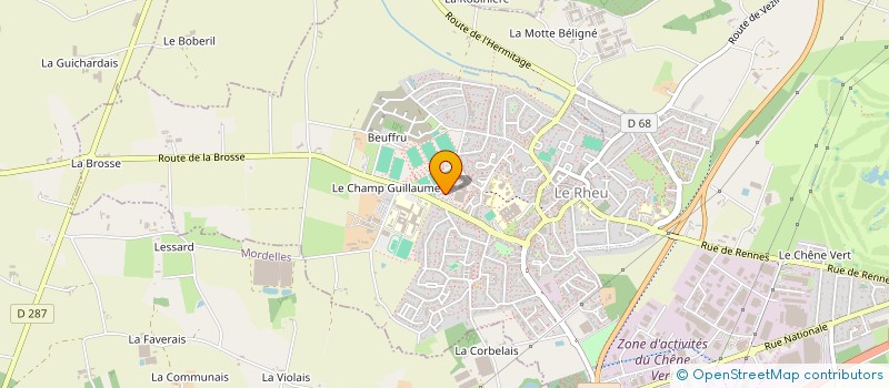 localisation de l'entreprise ASSOCIATION DES DIRECTEURS ET DIRECTRICES DES CONSERVATOIRES ET ECOLES DE MUSIQUE, DANSE ET THEATRE DU DEPARTEMENT D'ILL  LE RHEU