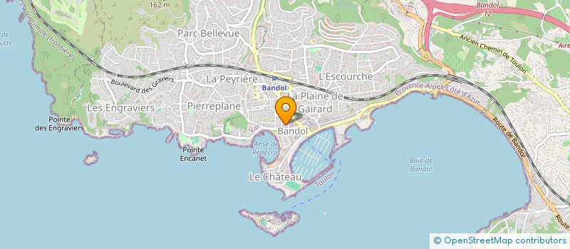 localisation de l'entreprise ASSOCIATION DES DJS ASSOCIES à BANDOL