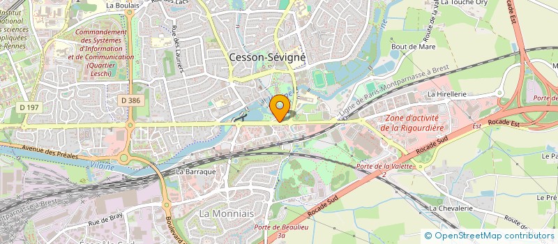 localisation de l'entreprise ASSOCIATION DES DONNEURS DE SANG BENEVOLES DE CESSON SEVIGNE  CESSON-SEVIGNE