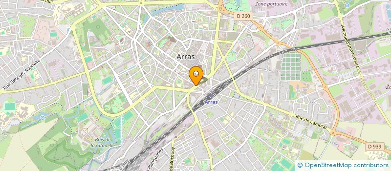 localisation de l'entreprise ASSOCIATION DES DONNEURS DE SANG BENEVOLES DE LA POSTE - FRANCE TELECOM DU PAS-DE-CALAIS à ARRAS
