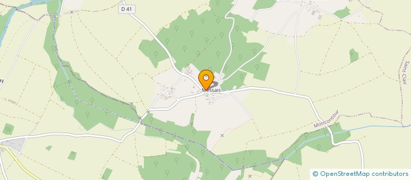 localisation de l'entreprise ASSOCIATION DES DONNEURS DE SANG BENEVOLES DE LA REGION DE POITIERS, SECTION DE SAINT-JEAN DE SAUVES  SAINT-JEAN-DE-SAUVES