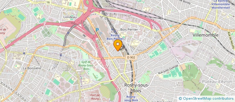 localisation de l'entreprise ASSOCIATION DES DONNEURS DE SANG BENEVOLES DE ROSNY-SOUS-BOIS ET DE SES ENVIRONS à ROSNY-SOUS-BOIS